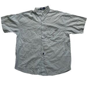 Polo Ralph Lauren Youth Boys 20 XL Blue Button Down Flesh Pony Short Sleeve